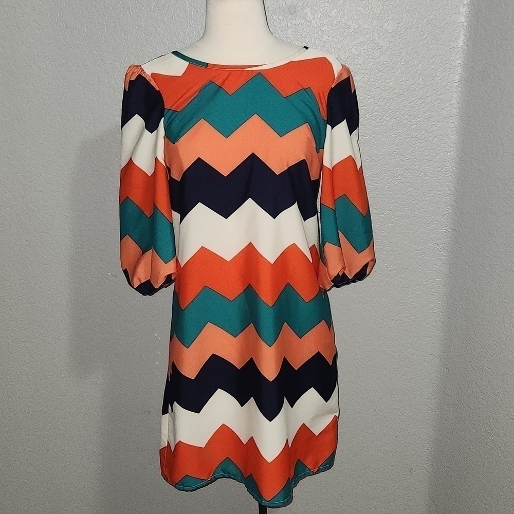 Truth Chevron Long Sleeve Dress size Small Perfect for Easter/ Spring